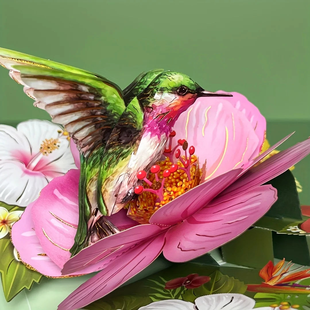 3D Pop-Up Greeting Card - Floral Design for Teachers, Parents, Grandparents & Friends - for Birthdays,Mother's Day, Thanksgiving