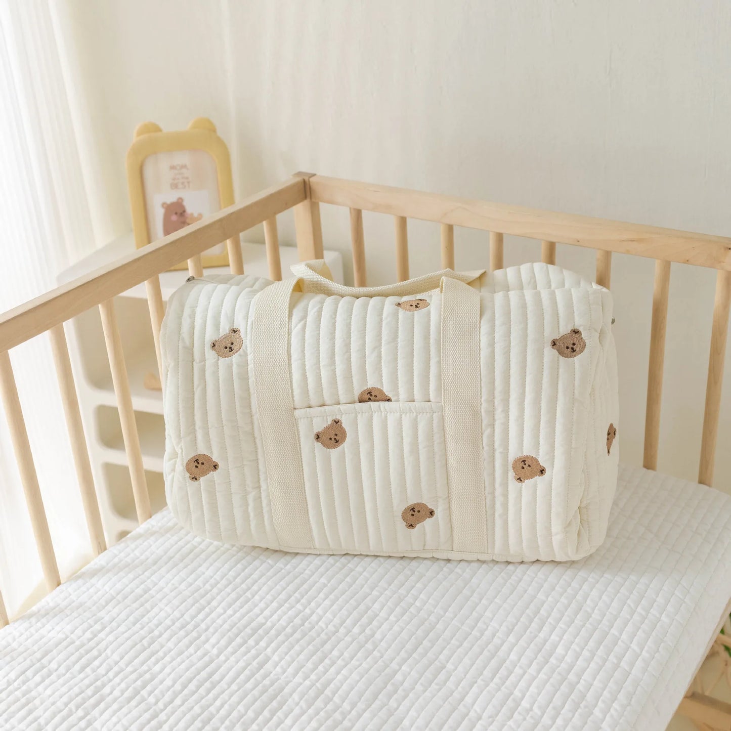 Embroidered Mommy Bag Maternity Travel Tote Baby Items Organizer Large Capacity Baby Diaper Bag Women Crossbody Bags