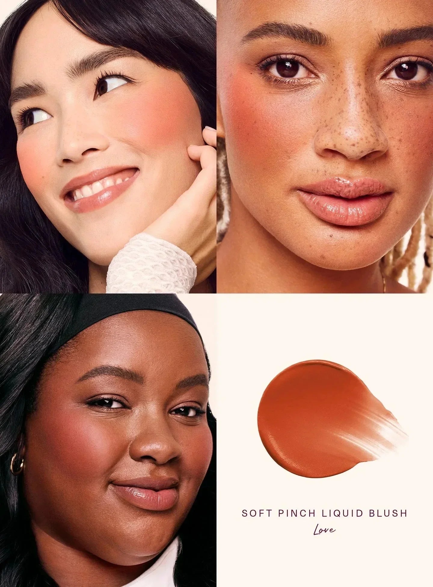 Rare Beauty Lipstick Blush Cream Grace Liquid Blush Waterproof Mositure Face Contour Shadow Blusher Liquid Blusher Plump Makeup