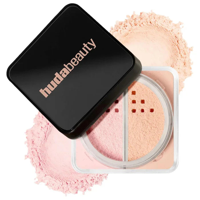 HudaBeauty Easy Bake Loose Powder Brightening Correcting Duo LongLasting Oil Control Natural Face Waterproof BrighTening Makeup
