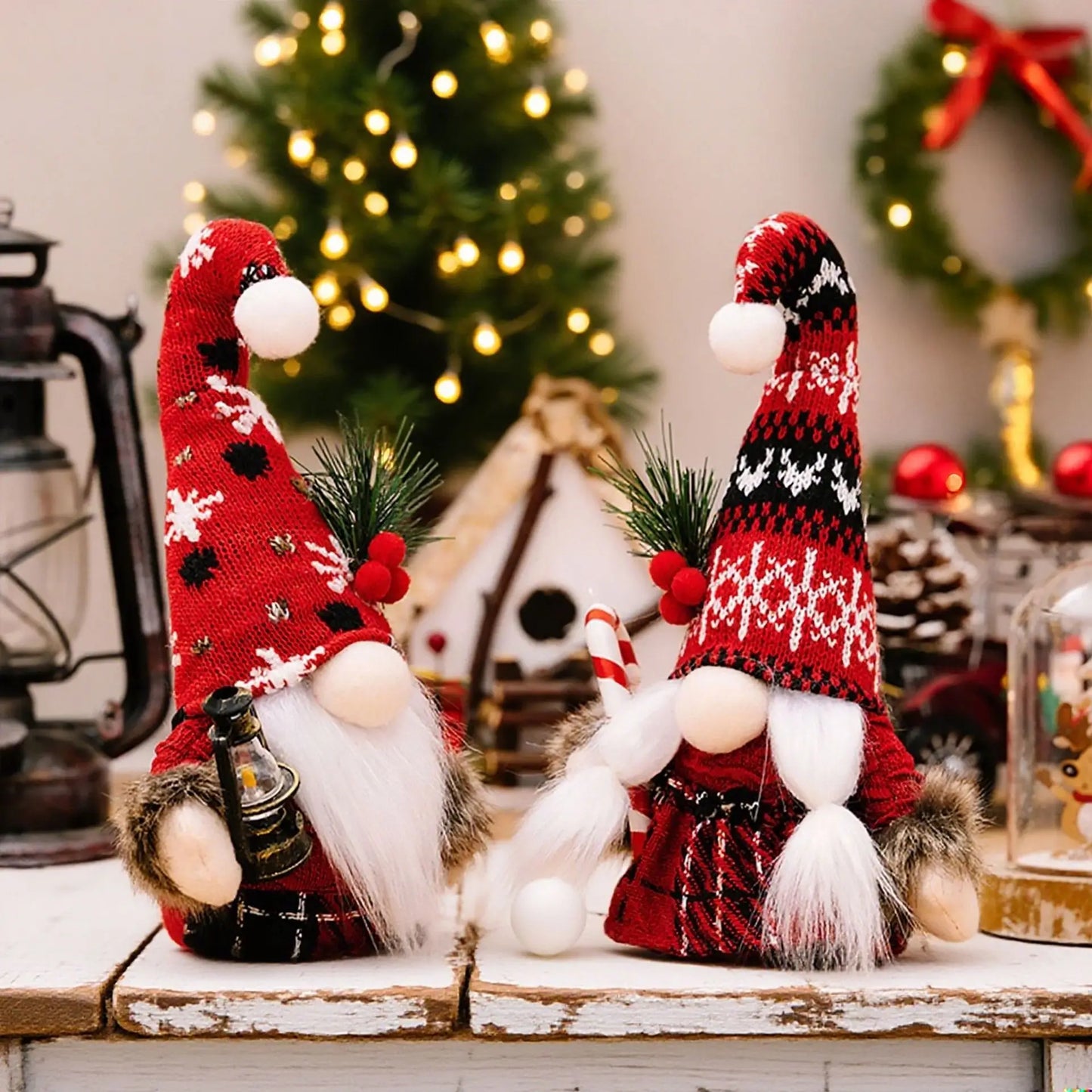 Christmas Gnomes Plush Decorations Christmas Elf Gnomes Swedish Tomte Plush Gnome - Xmas Thanksgiving Home Party Ornaments