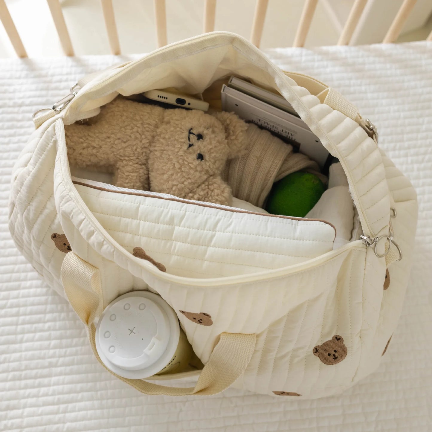 Embroidered Mommy Bag Maternity Travel Tote Baby Items Organizer Large Capacity Baby Diaper Bag Women Crossbody Bags