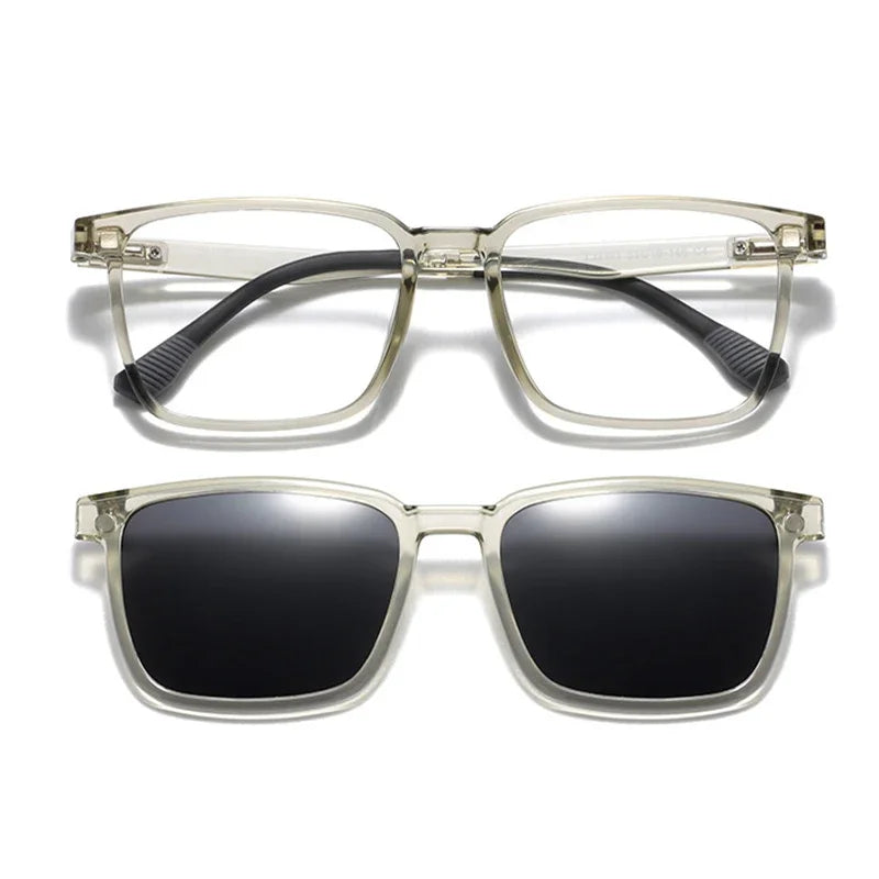 GENEVIEVE Magnetic Clip-On Glasses – Polarized Sunglasses & Anti-Blue Light Lens, Unisex