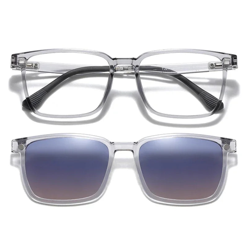 GENEVIEVE Magnetic Clip-On Glasses – Polarized Sunglasses & Anti-Blue Light Lens, Unisex