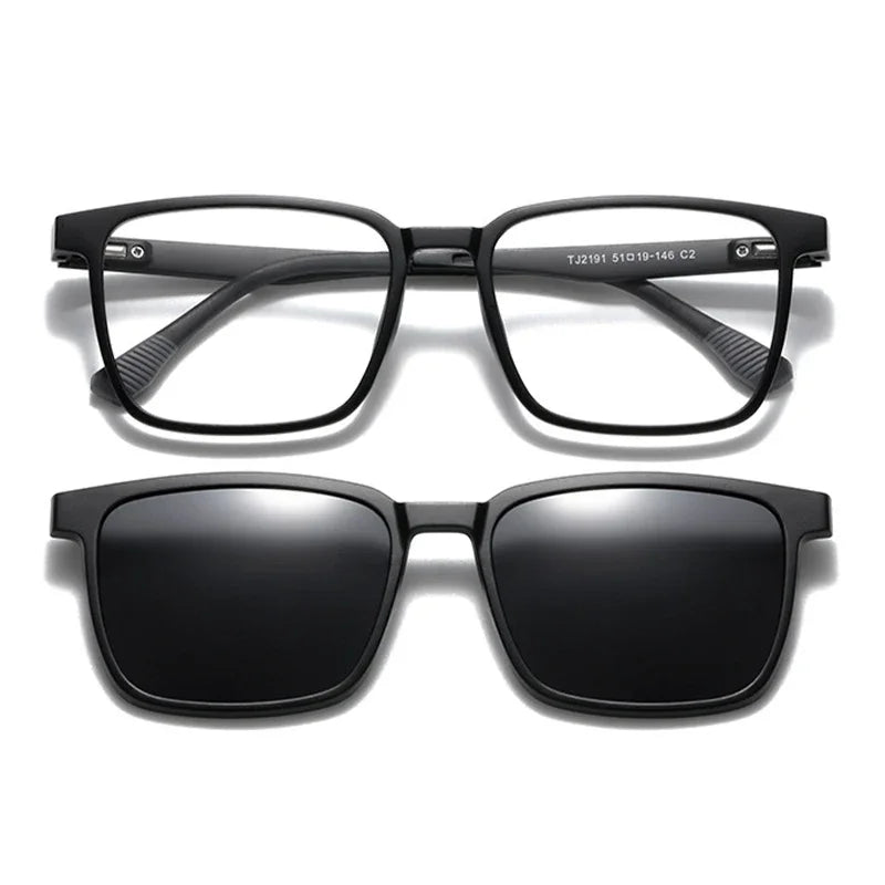GENEVIEVE Magnetic Clip-On Glasses – Polarized Sunglasses & Anti-Blue Light Lens, Unisex