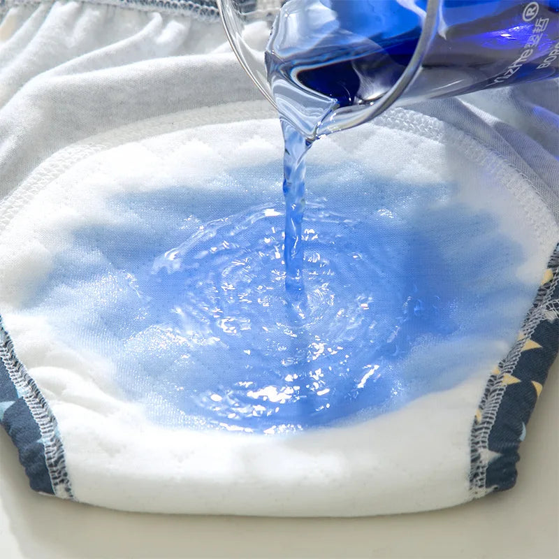 5pcs Baby Cotton Training Panties Waterproof Reusable Cloth Diapers Potty Training Underwear Nappies for Toddlers