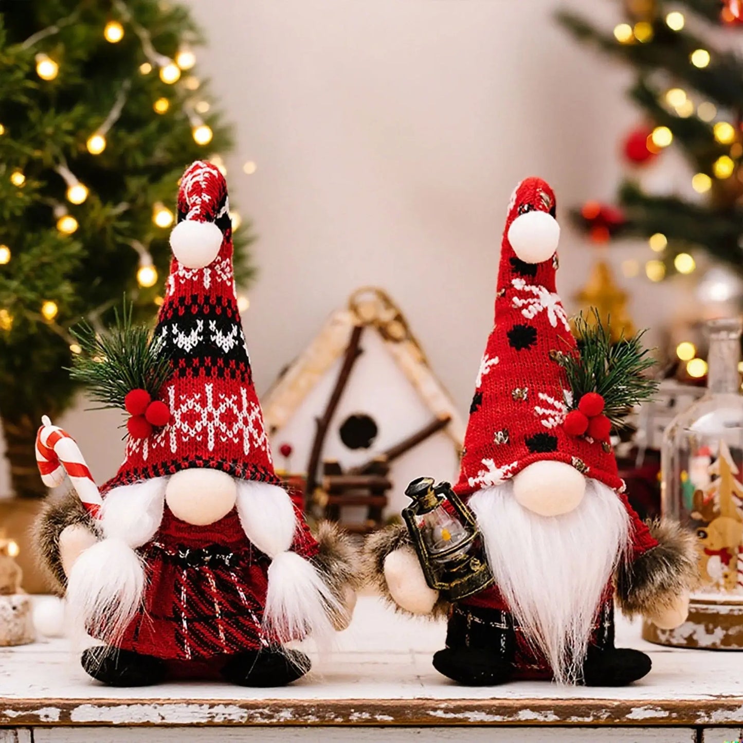 Christmas Gnomes Plush Decorations Christmas Elf Gnomes Swedish Tomte Plush Gnome - Xmas Thanksgiving Home Party Ornaments