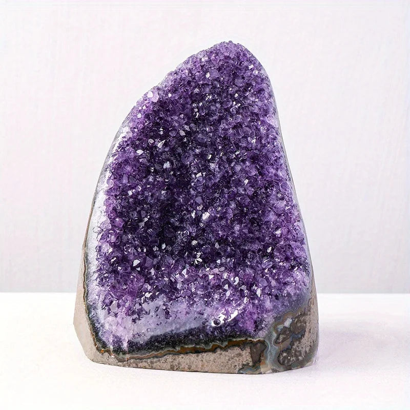 Natural Amethyst Cluster Ornament, a Valentine'S Day And Thanksgiving Gift for Family And Friends, Suitable for Home And Office