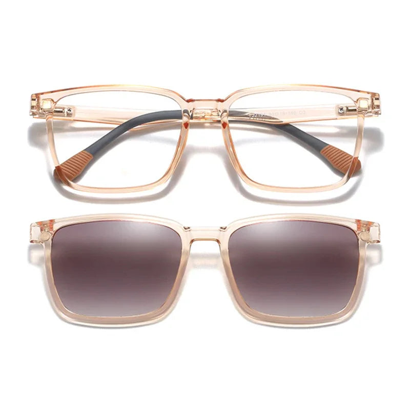 GENEVIEVE Magnetic Clip-On Glasses – Polarized Sunglasses & Anti-Blue Light Lens, Unisex