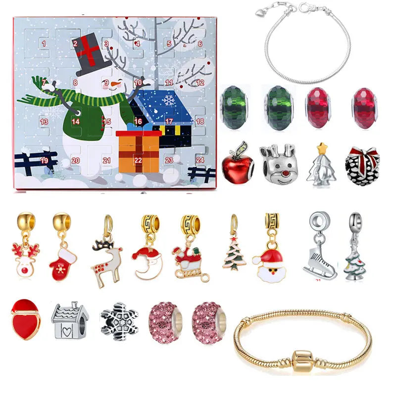 Christmas Advent Calendar Jewelry Gift Set for Girls – 24 Days of Rings, Necklaces & Earrings