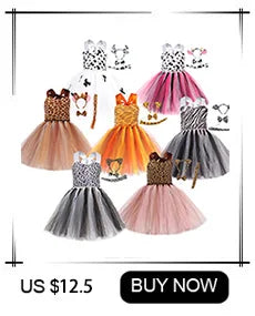 Black Cat Halloween Costume Kids Animal Fancy Tutu Dress with Ears Headband Baby Girls Cosplay Clothes Birthday Party Outfits